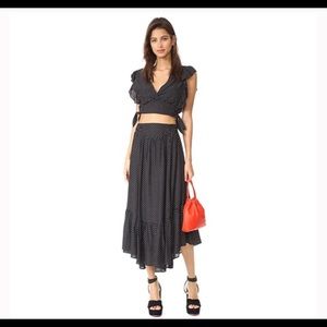 Free people two piece skirt set